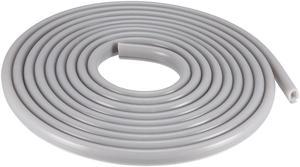 T-Slot Mount Window Weatherstrip Seal 6.5mm Bulb Bubble for 4mm Slot 3 Meters Long Gray