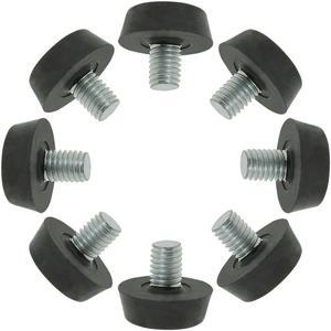 Shopping Cart Wheels Travelling Trolley Caster Replacement 5 Inch Dia Black 2Pcs