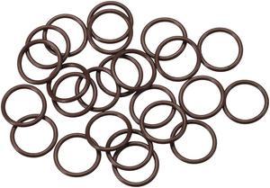 Fluorine Rubber O Rings, 10mm OD, 8mm Inner Diameter, 1mm Width, Seal Gasket Brown 25Pcs