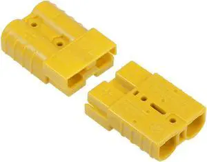 6 Gauge Battery Quick Connect Disconnect 50A Wire Connector for Winch Auto Car Trailer Driver, Yellow, 4pcs