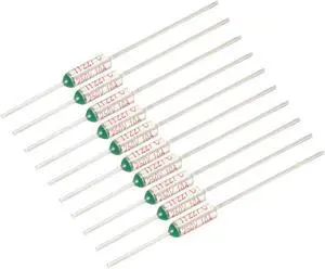 250V 10A 227℃ Celsius Circuit Cut Off Temperature Thermal Fuse 10 Pcs
