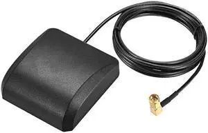 GPS Active Antenna Compatible with Beidou GNSS SMA Male Plug 90-Degree 42dB Aerial Connector Cable with Magnetic Mount 3 Meters Wire