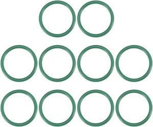 Fluorine Rubber O Rings, 21mm OD, 17mm Inner Diameter, 2mm Width, Seal Gasket Green 10Pcs