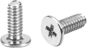 M2 x 8mm Laptop Notebook Computer Screws Phillips Head Screw Silver Tone 3.8mm Dia Screw Head for IBM HP Dell Lenovo Gateway Acer Samsung 100pcs