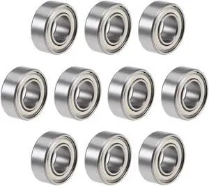 R188ZZ Deep Groove Ball Bearings Z2 1/4 Inch x 1/2 Inch x 3/16 Inch Double Shielded Chrome Steel 10pcs