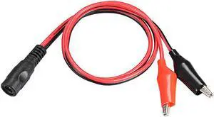 Unique Bargains 12V DC Female Jack to Alligator Clip Power Cable Connectors 53cm 2.1mmx5.5 mm