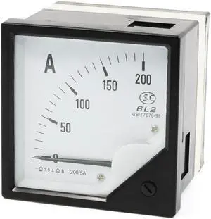 0-200A Analogue AC Ammeter Current Panel Meter 6L2 1.5 Accuracy