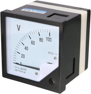 Unique Bargains DC 0-100V Analog Panel Voltmeter Voltage Meter Measuring Gauge Class1.5