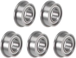 MF84ZZ Flange Ball Bearing 4x8x3mm Shielded Chrome Bearings 5pcs