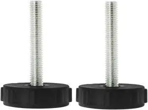 M8 x 50 x 40mm Leveling Feet Adjustable Leveler Floor Protector for Table 2pcs