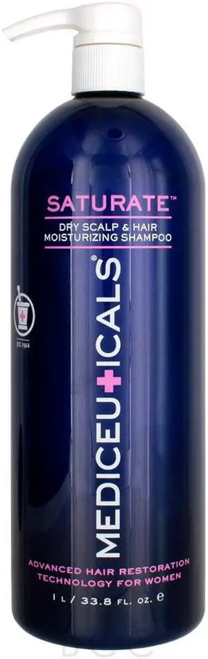 Mediceuticals Saturate - Dry Scalp & Hair Shampoo for Women Liter