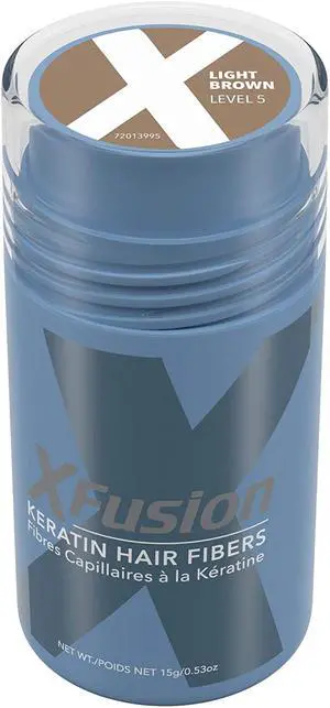 XFusion Keratin Hair Fibers - Light Brown 15 Grams