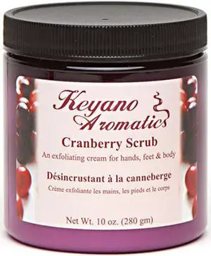 Keyano Aromatics Cranberry Exfoliating Body Scrub 10 oz