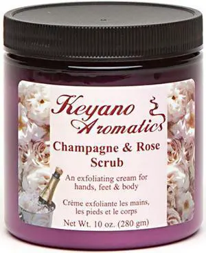Keyano Aromatics Champagne & Rose Body Scrub 10 oz.