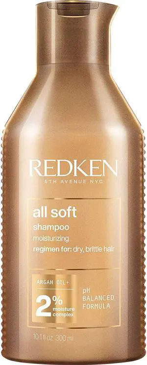 Redken All Soft Shampoo For Dry Brittle Hair 10.1 oz