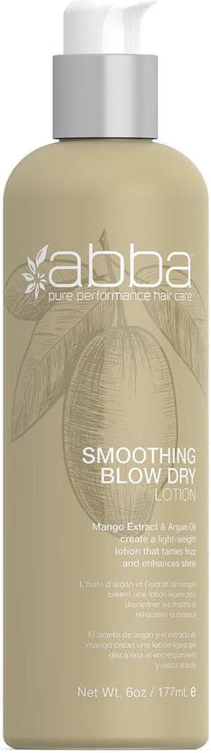 Abba Smoothing Blow Dry Lotion Tames Frizz And Enhances Shine 6oz 177ml