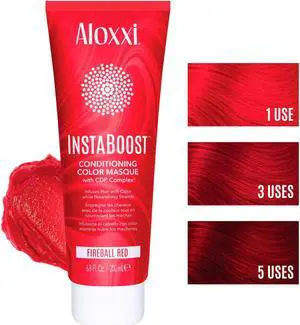 Aloxxi Instaboost Conditioning Color Masque Fireball Red 6.8oz