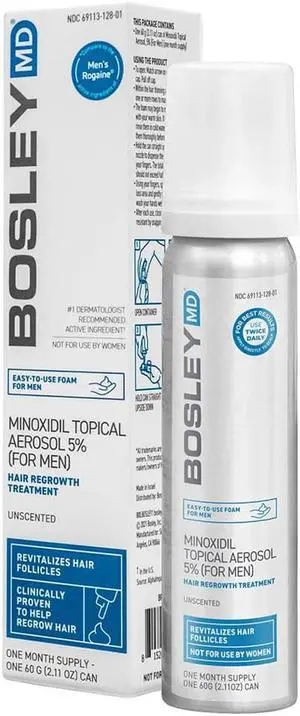 BosleyMD Men's Hair Regrowth Foam 2.11oz