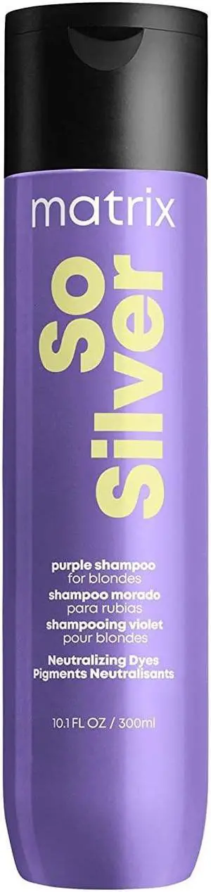 Matrix Total Results So Silver Color Depositing Purple Shampoo for Blonde and Silver Hair 10.1 oz