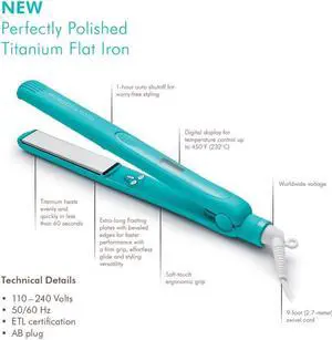 MoroccanOil Perfectly Polished Titanium Flat Iron