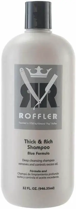 Roffler Thick & Rich Shampoo - Blue Formula - Liter