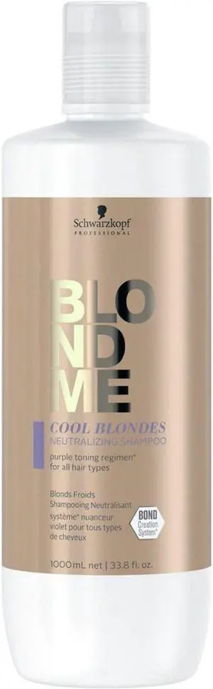 Schwarzkopf BlondMe Neutralizing Shampoo For Cool Blondes 33.8oz