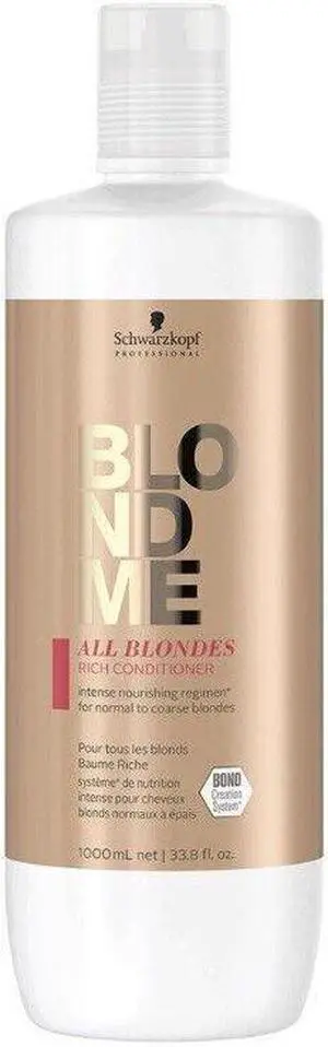 Schwarzkopf BlondMe Rich Conditioner For Normal to Coarse Blondes 33.8oz