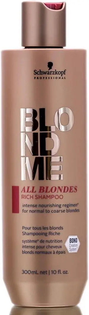 Schwarzkopf Blondme Rich Shampoo For Normal to Coarse Blondes 10.1oz