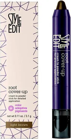 Style Edit Root Cover-Up Cream To Powder Stick - Light Brown
