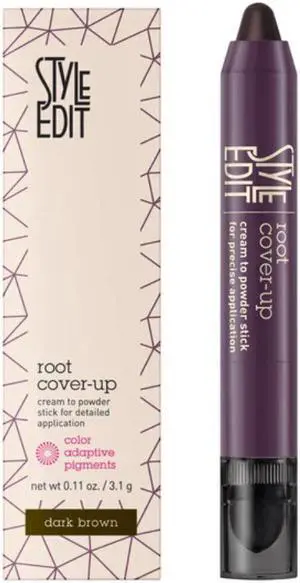 Style Edit Root Cover-Up Cream To Powder Stick - Dark Brown