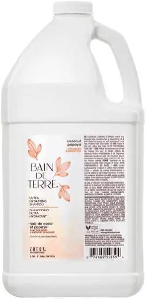 Bain De Terre Coconut Papaya Ultra Hydrating Shampoo Gallon