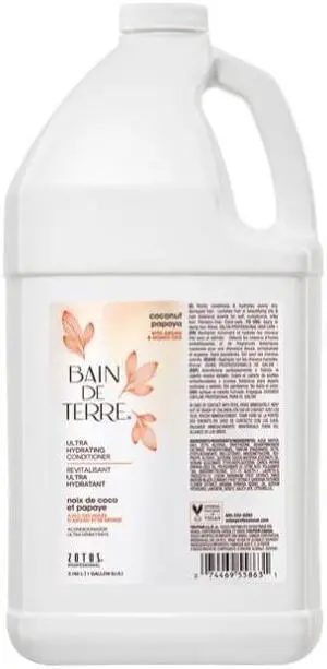 Bain De Terre Coconut Papaya Ultra Hydrating Conditioner Gallon