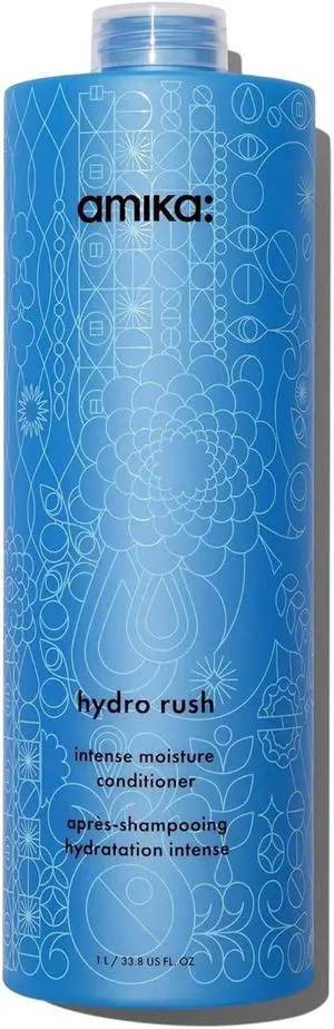 Amika Hydro Rush Intense Moisture Conditioner with Hyaluronic Acid 33.8oz