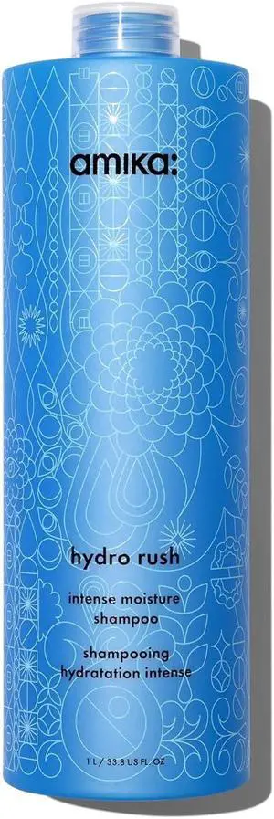 Amika Hydro Rush Intense Moisture Shampoo with Hyaluronic Acid 33.8oz
