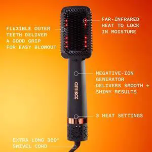 Amika Double Agent 2 in 1 Blow Dryer + Straightening Brush