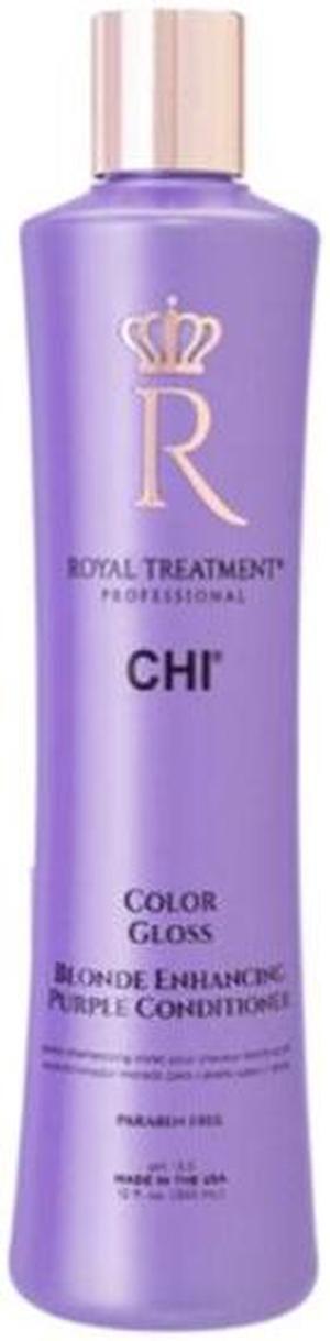 CHI Royal Treatment Color Gloss Blonde Enhancing Purple Conditioner 12oz