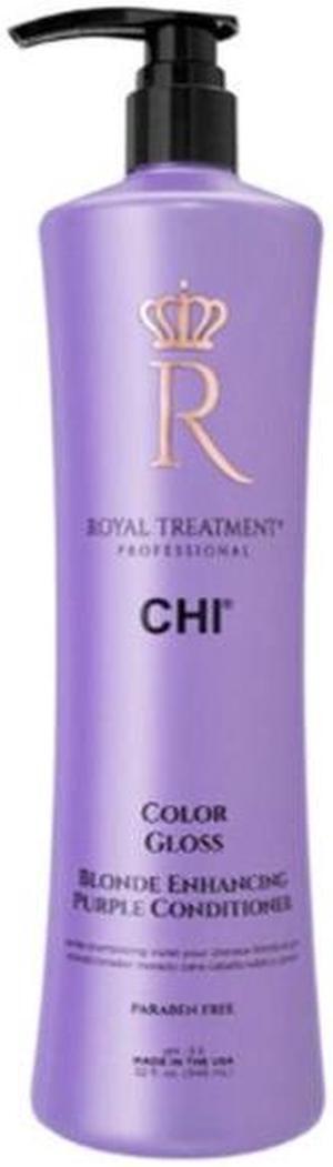 CHI Royal Treatment Color Gloss Blonde Enhancing Purple Conditioner 32oz