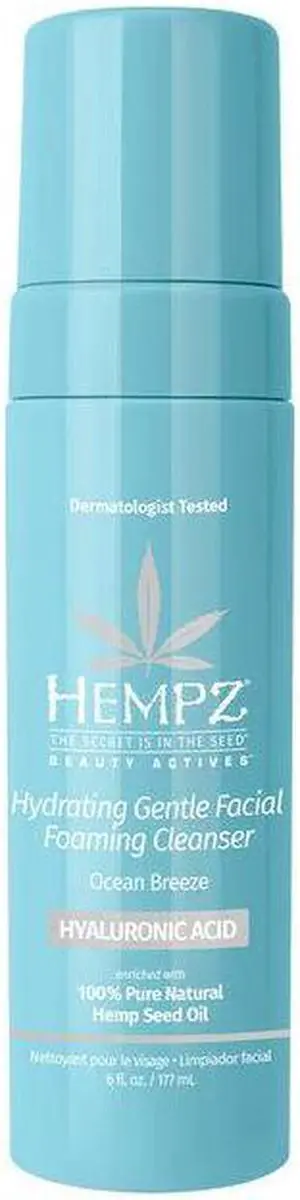 Hempz Ocean Breeze Hydrating Gentle Facial Foaming Cleanser 6oz