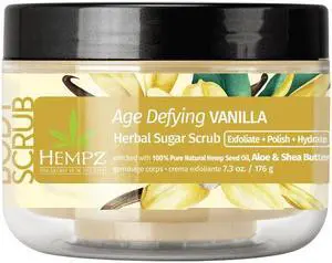 Hempz Age Defying Vanilla Herbal Sugar Scrub 7.3oz