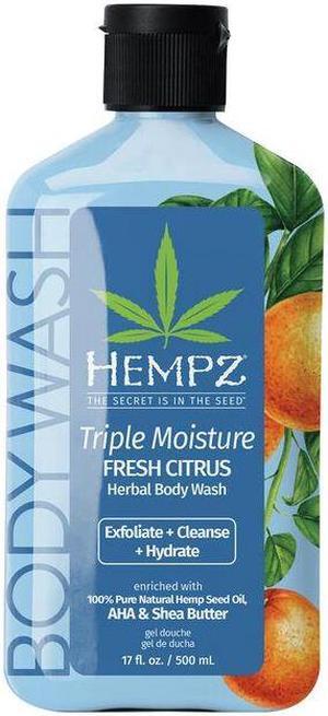 Hempz Triple Moisture Fresh Citrus Herbal Body Wash 17oz