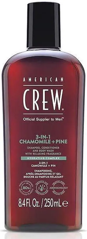 American Crew 3-In-1 Chamomile & Pine Shampoo, Conditioner & Body Wash 15.2oz