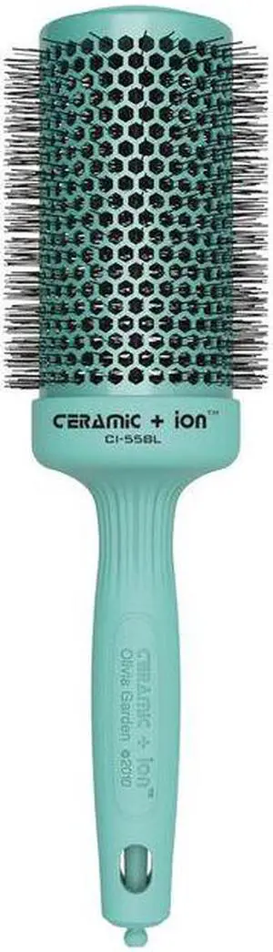 Olivia Garden Ceramic + Ion Blossom Round Thermal Brush 2 1/8" Teal