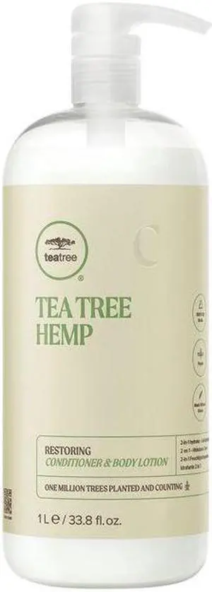 Paul Mitchell Tea Tree Hemp Restoring Conditioner & Body Lotion 33.8oz