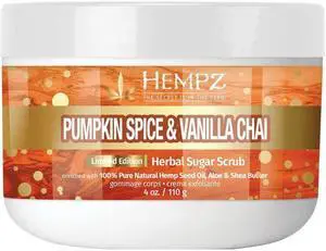 Hempz Pumpkin Spice & Vanilla Chai Herbal Sugar Scrub 4oz