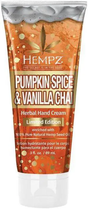 Hempz Pumpkin Spice & Vanilla Chai Herbal Hand Cream 3oz