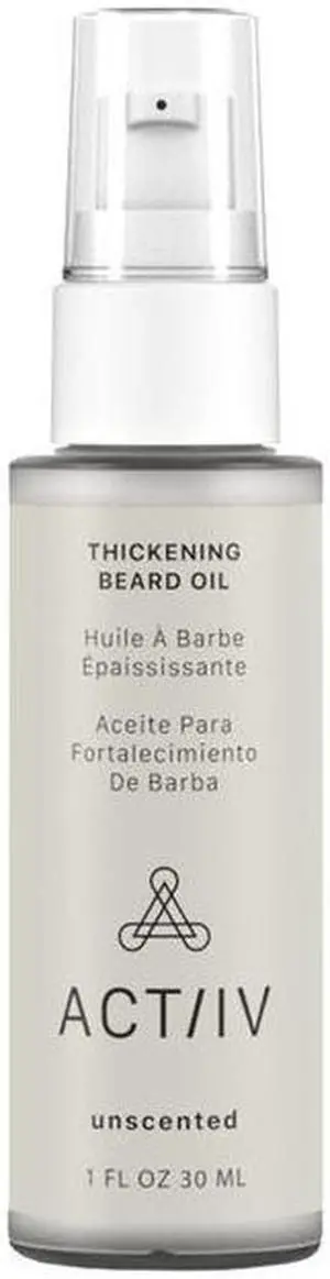 ACTiiV Hair Science Thickening Beard Oil Unscented 1oz