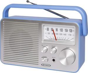 Jensen MR-750BL Blue Portable AM/FM Radio