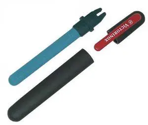 Victorinox SwissArmy Dual Pocket Knife Sharpener, Ceramic Rod, Black #4.3323