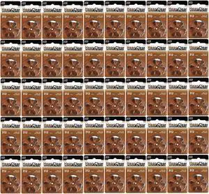 Hear Clear Size 312 PR41 Hearing Aid Batteries Brown Tab (300 Batteries)