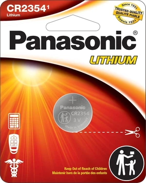 Panasonic CR2354 3.0 Volt Long Lasting Lithium Coin Cell Batteries in Child Resistant, Standards Based Packaging, 1-Battery Pack Panasonic CR2354 3.0 Volt Long Lasting Lithium Coin Cell Batteries in Child Resistant, Standards Based Packaging, 1-Battery Pack